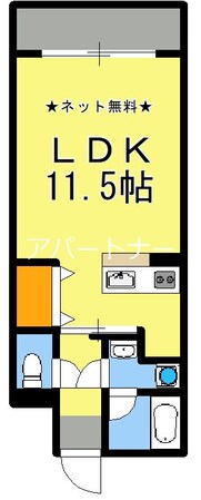 涙橋駅 徒歩7分 4階の物件間取画像